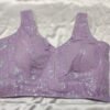 Pastel Lavender Sequins Blouse with Optional Short Sleeves View 3