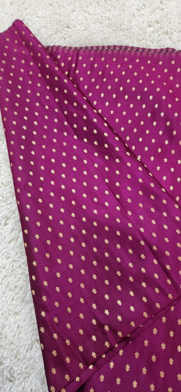 Pure Banaras Pink Shade Unstitched Fabric View 1