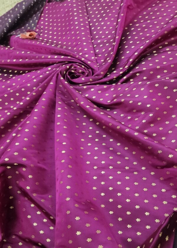 Pure Banaras Pink Shade Unstitched Fabric View 2
