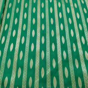 Green Shade Semi-Pure Banaras Unstitched Fabric View 1