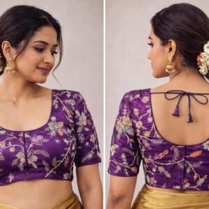 Purple designer blouse